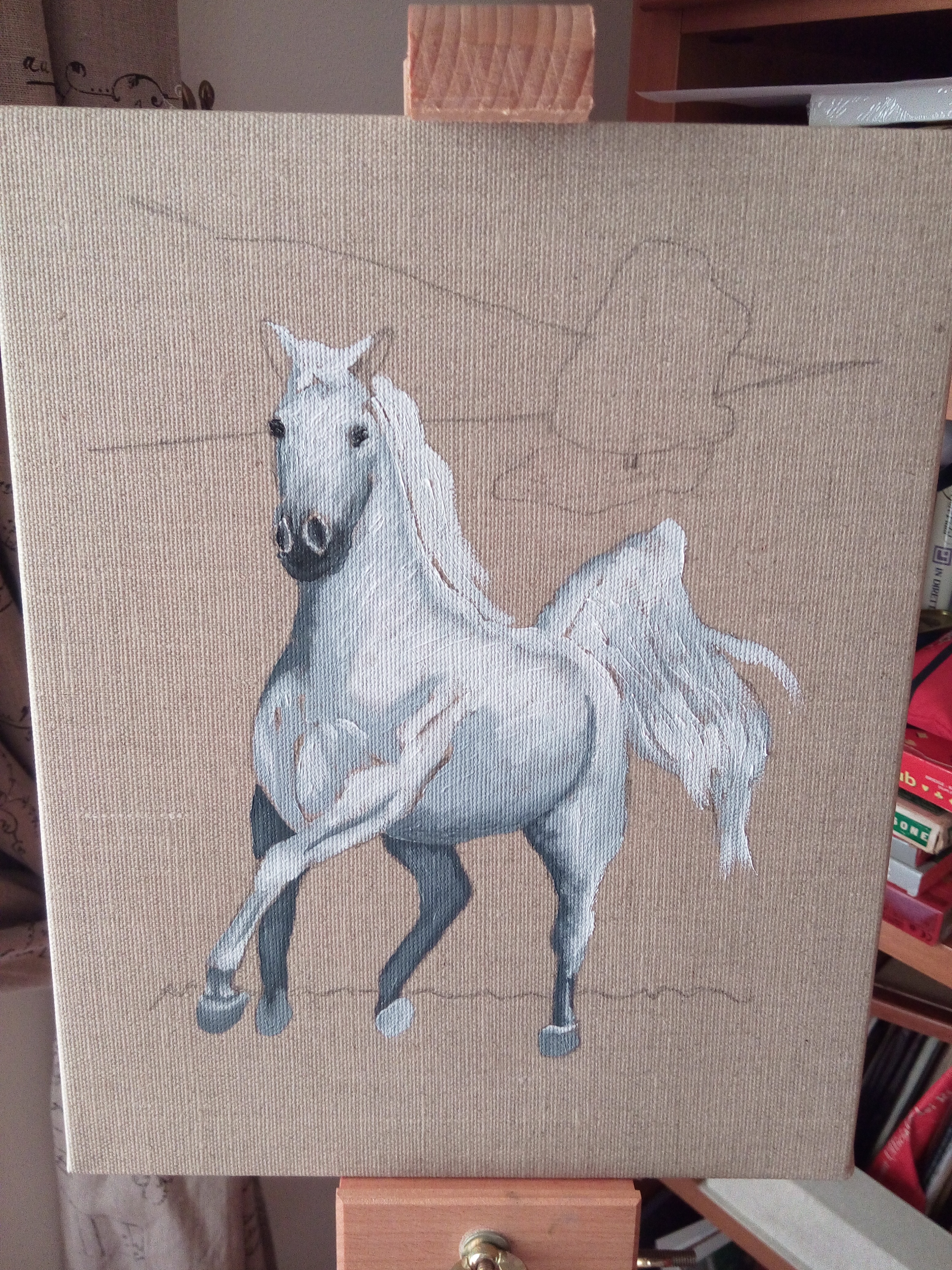 Dipingere UN CAVALLO BIANCO – Eleonora Liburdi artista